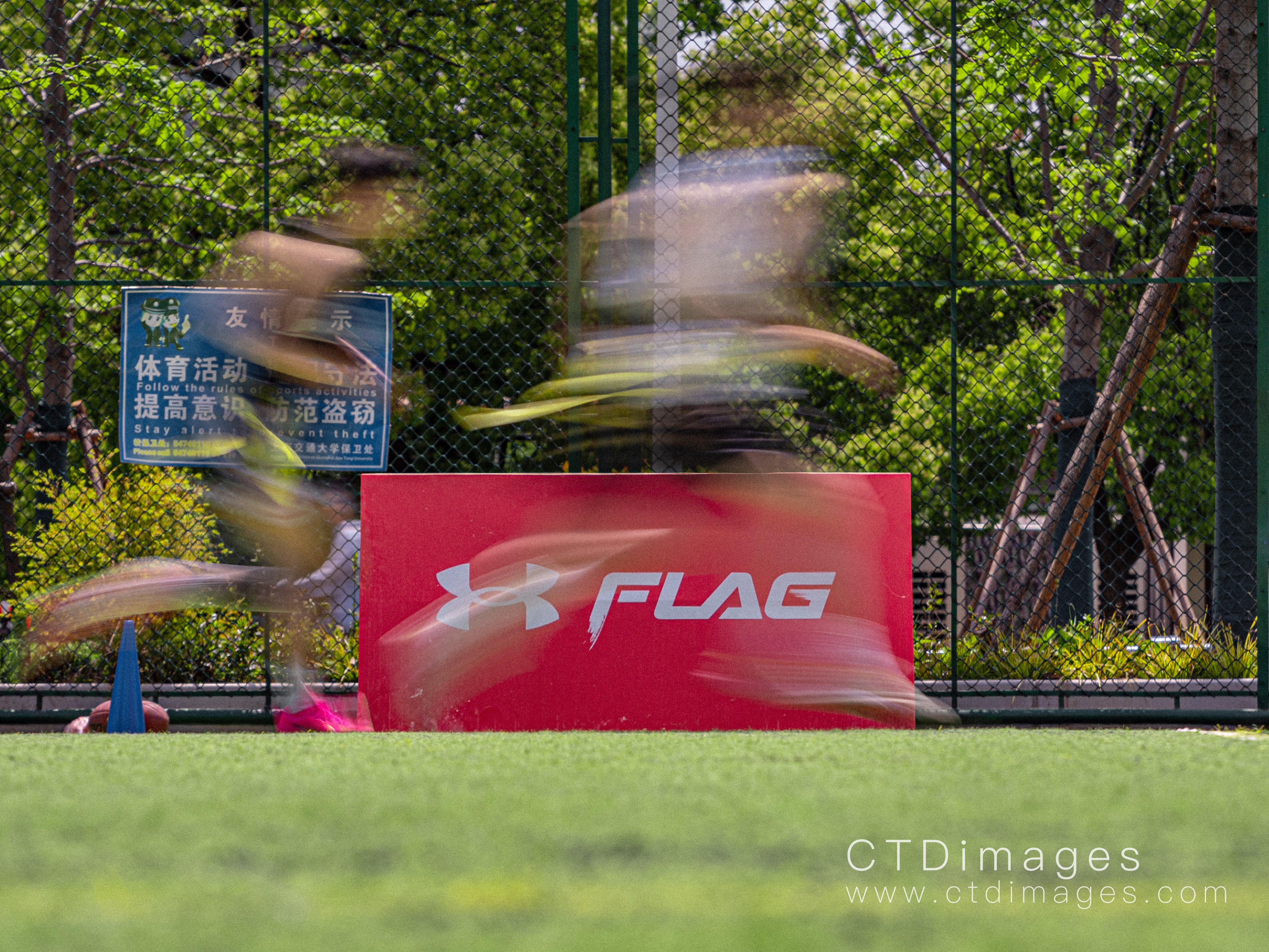 UA Flag football photography cover